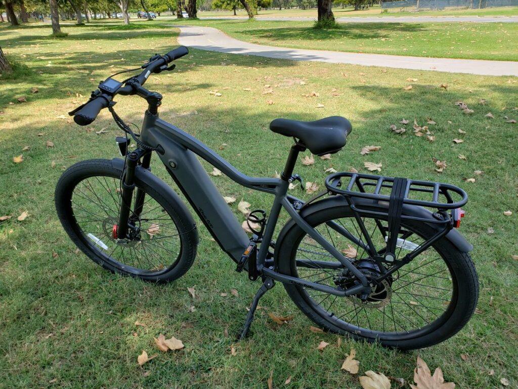 Ride1UP 700 e-bike standing in the park